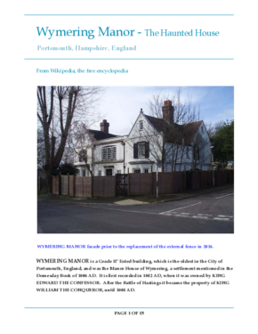 WYMERING MANOR, Portsmouth, Hampshire, England