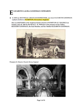 The LIFE & TIMES of Elizabeth Laura Goodman Edwards