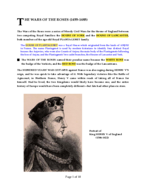 The Wars of the Roses 1455-1485