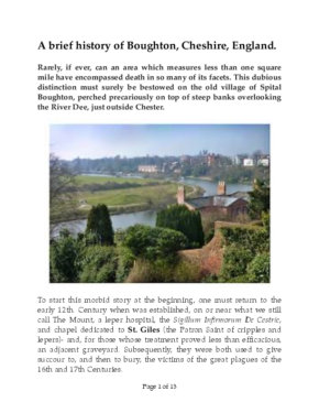 A Brief History of Boughton